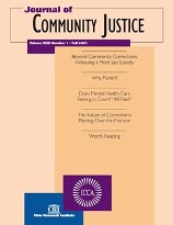 Journal of Community Justice (formerly Journal of Community Corrections)